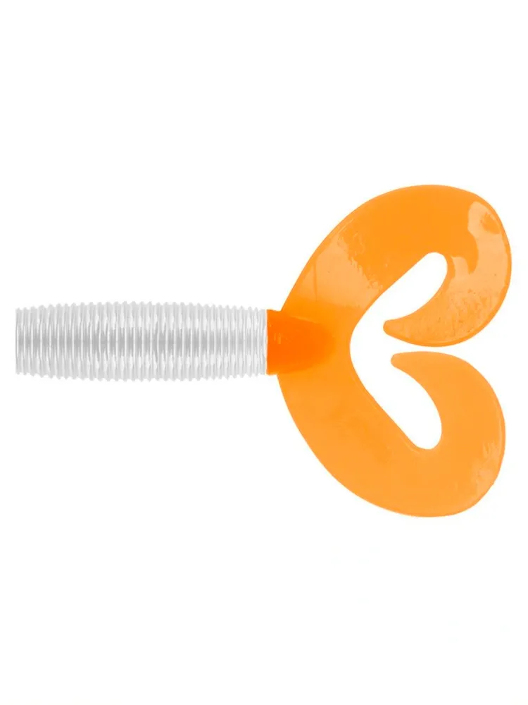 Твистер Credo Double Tail 3.54", 9см, Pearl & Orange Твистер Credo Double Tail 3.54", 9см, Pearl & Orange