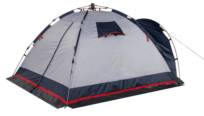 Палатка кемпинговая "Alcor 3" (синий/серый)